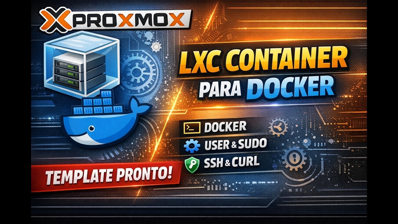 LXC container setup com Bash script - Pronto para o Docker. - YouTube