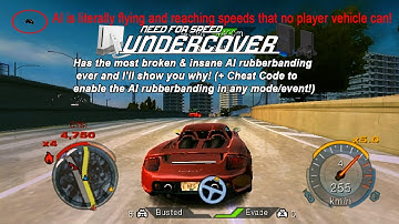 INSANELY BROKEN Rubberbanding AI (They cheat) + Hack to Enable it Anywhere - NFS Undercover Wii/PS2