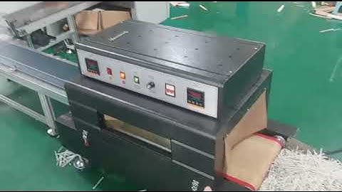 VPS-SC paper stick machine install video - connect the feeding part and conveyor(with dryer)_China