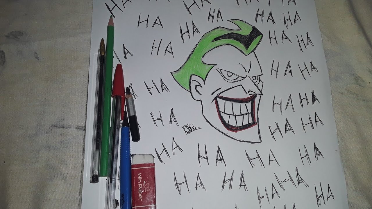 Como desenhar o coringa passo a passo - YouTube