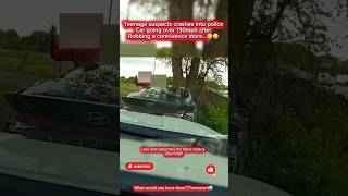 TEENAGE SUSPECTS crash into police car at over 130mph..😧#highspeedchase#shorts#shorts #subscribe