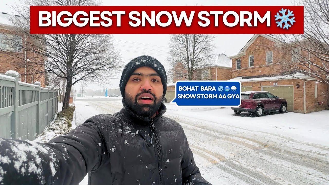 BIGGEST SNOW STORM IN CANADA 🥶❄️ | Hard Winters Life | Vlog 49