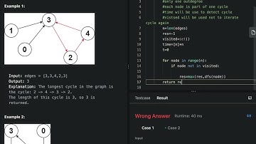 leetcode 2360.longest cycle in graph (Hard), Python, DFS
