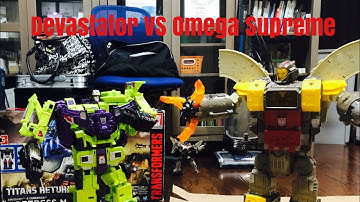 Devastator vs Omega Supreme Transformers Stop Motion