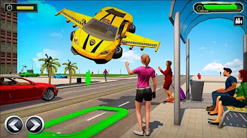 उड़ने वाली कार गेम फ्री डाउनलोड | Real flying car taxi simulator