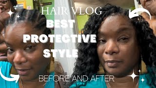 HOW TO: CROCHET BRAIDS ( for beginners)#vlogsvideos #protectivestyles #4chaircare #crochetbraids