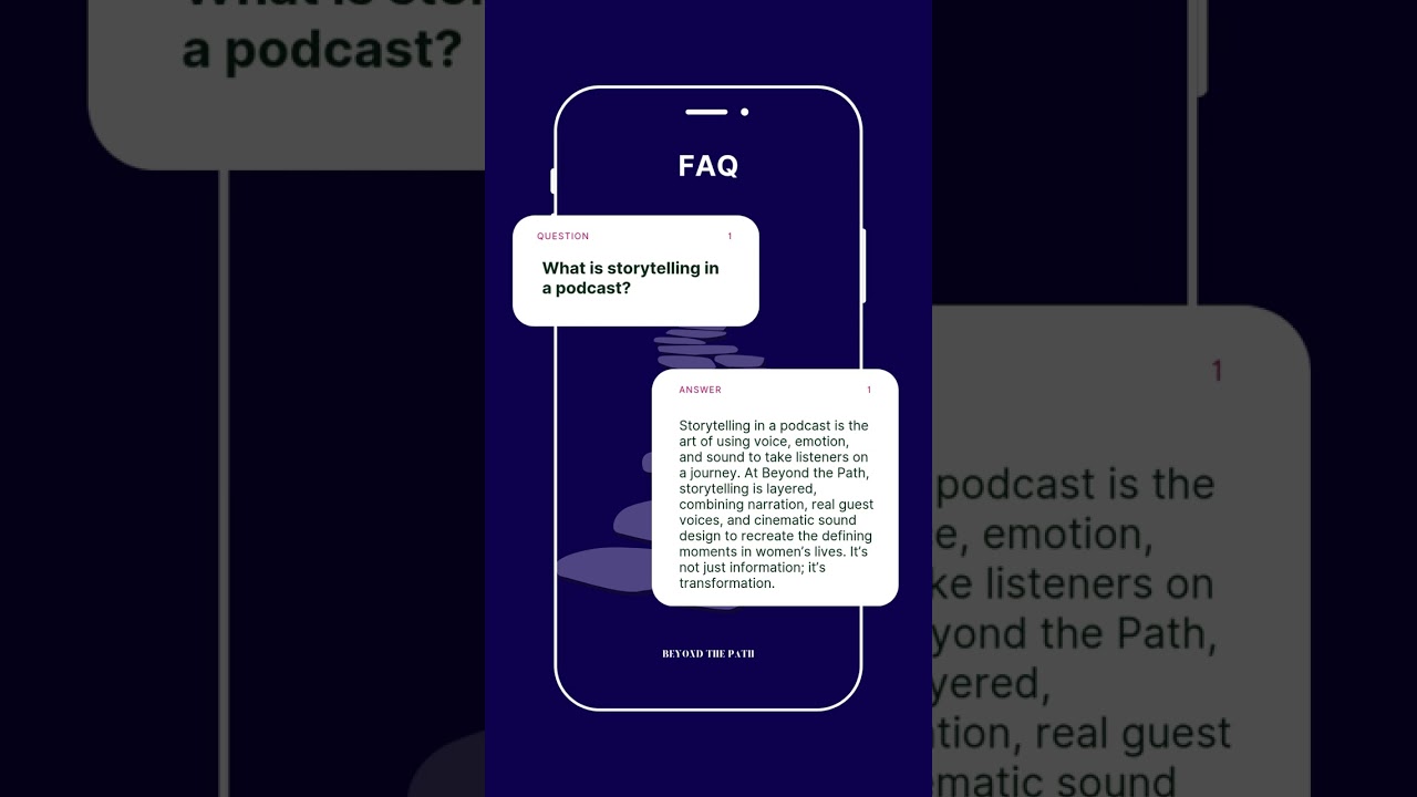 What is storytelling in a podcast?