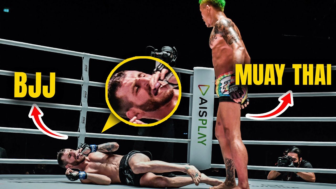 Muay Thai Fighter DISMANTLED BJJ Black Belt 😵 YouTube