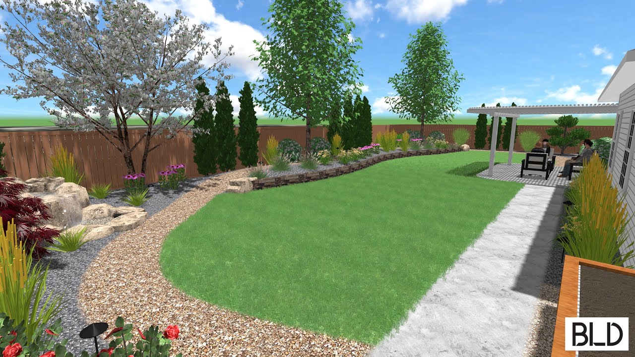 Eagle Backyard Landscape Design (Updated)