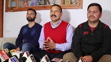 Former MLA Panthers Party President Balwant Singh Mankotia addressing Press Conference regarding up