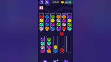 Ball Sort Master Game Level - 74 Without Boosters | Puzzle Games #entertainment #puzzle #games