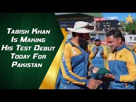 Tabish Khan Is Making His Test Debut Today For Pakistan | #ZIMvPAK | PCB | MA2E