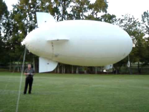 Download First Flight of the Prototype 12 ft RC Nylon Outdoor Blimp - YouTube