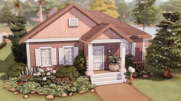 BASE GAME STARTER HOUSE 🏡 The Sims 4 Speed Build | No CC