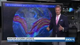 Houston, Texas weather: Snow expected to cover much of the Houston area (recorded 7 p.m. 2/14)