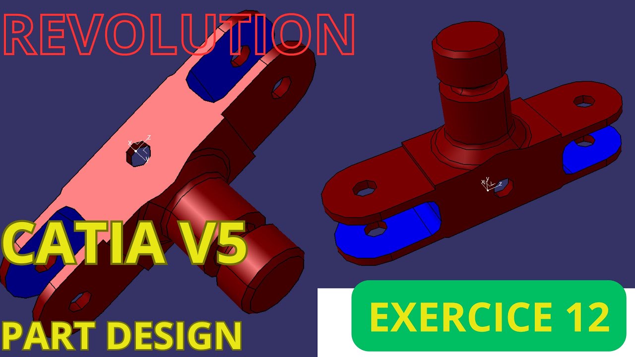 CATIA V5 : Créer des pièces en utilisant la fonction de révolution de ...