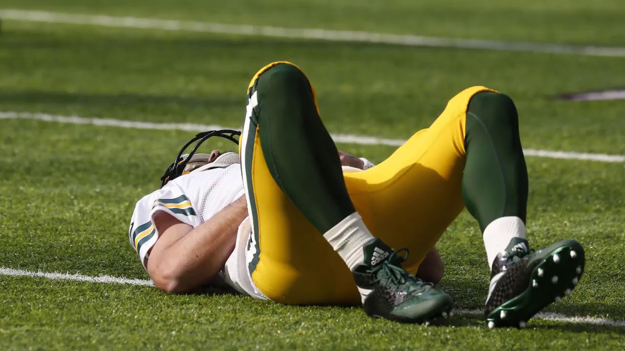 Aaron Rodgers has broken collarbone aaron rodgers hit aaron rodgers