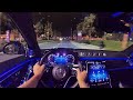 2021 Mercedes-Benz S 580 POV Night Drive (3D Audio)(ASMR)