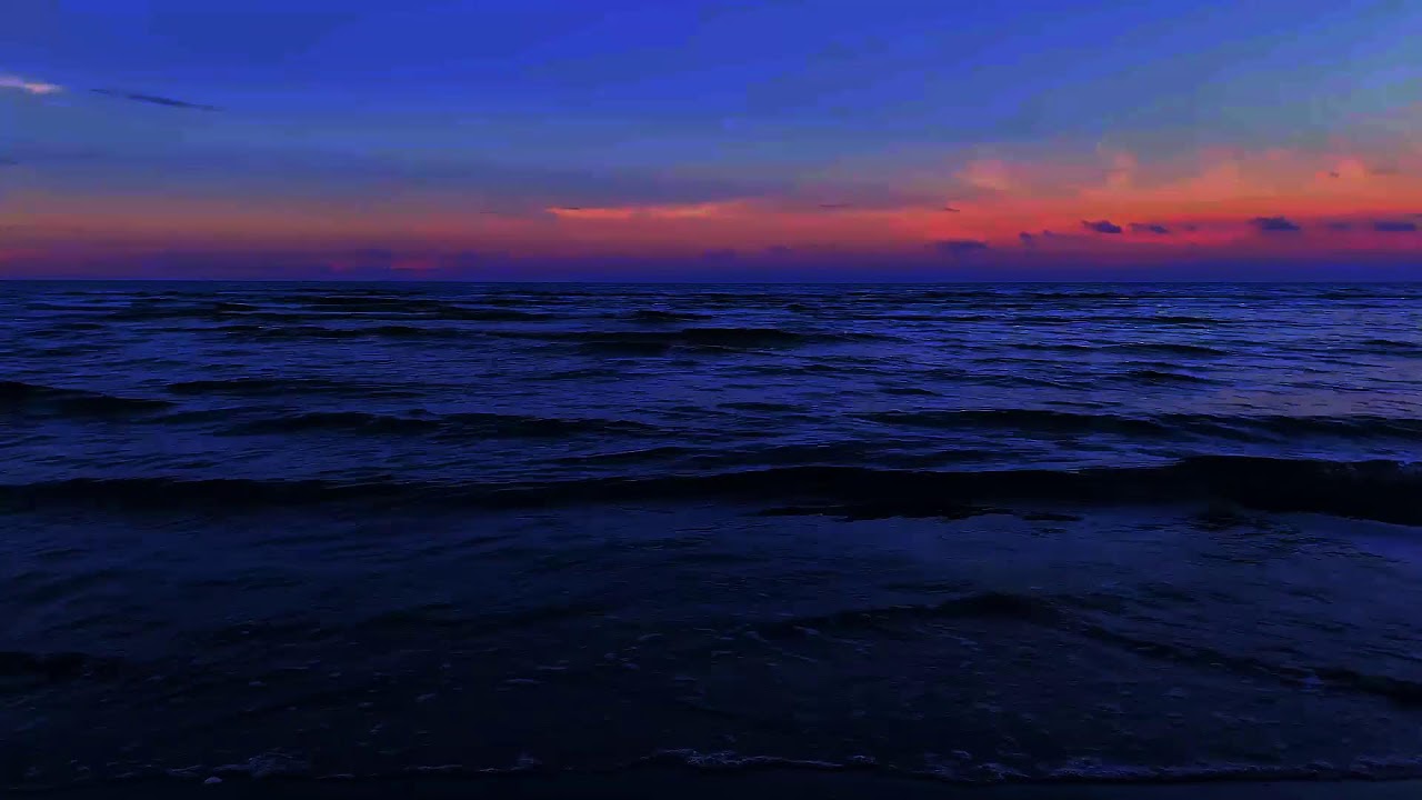 Ocean Background Sleep Audio | Gentle Ocean Waves Night