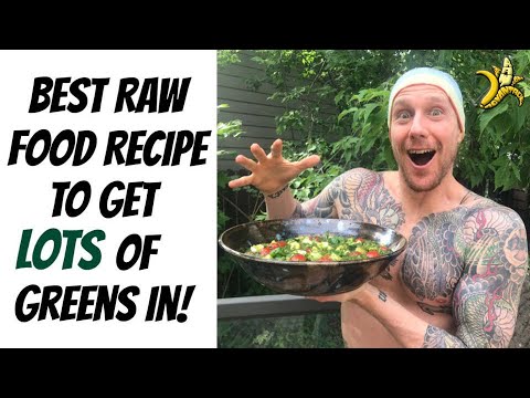 Best Low Fat Raw Food Recipe to Get Lots of Greens In!