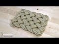 Rectangular rope mat