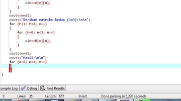 Cara membuat program penjumlahan dua matriks ordo 3x3 dengan Dev C++