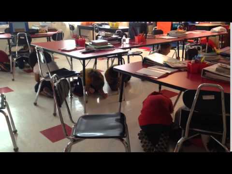 Red Cedar Elementary practices earthquake and fire drills