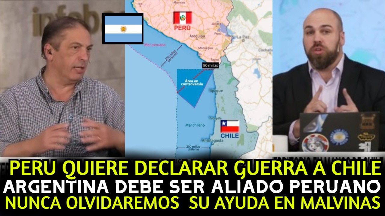 ARGENTINOS MUESTRAN APOYO a PERU tras un POSIBLE CONFLICTO con CHILE por ARICA y TARAPACA