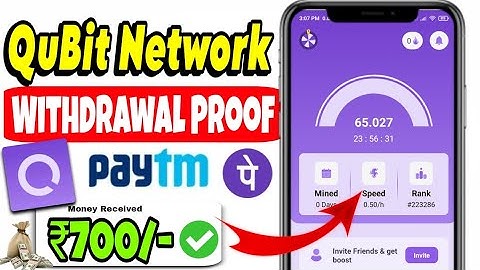 QuBit Network Withdrawal Proof 🔥🤑 QuBit Network Real Or Fake | Free Mining App