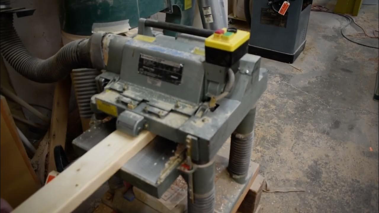 Hitachi P100F Thickness Planer with Rolling Cart YouTube