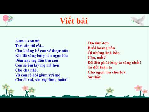 Tuần 6- Chính tả -Nhớ - viết: Ê-mi-li, con
