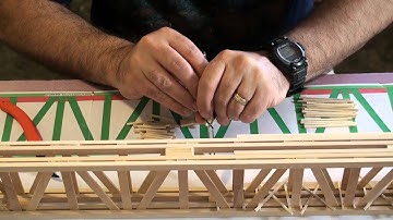 How To Make The Popsicle Railroad Bridge - Part 4