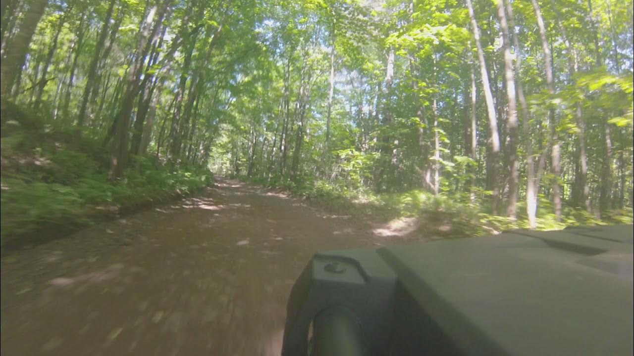 ATV riding on trail 77 in Iron County Wisconsin 6162021 YouTube