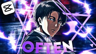 Levi badass edit💞| O f t e n🌌 | Capcut