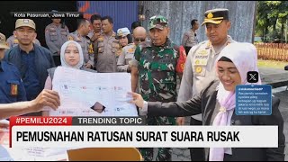Pemusnahan Ratusan Surat Suara Rusak