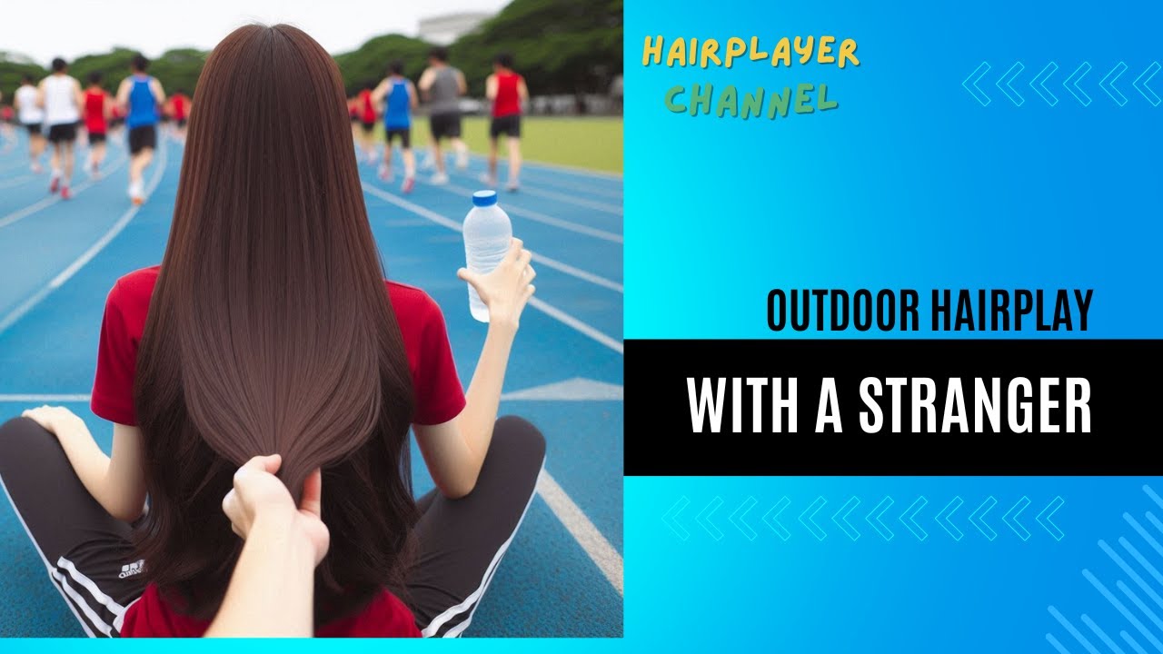 Unexpected Hair Play with a Stranger at the Jogging Track Rest Area 💆‍♀️✨