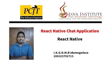 Home Page Process | React Native Chat Application | Java Institute