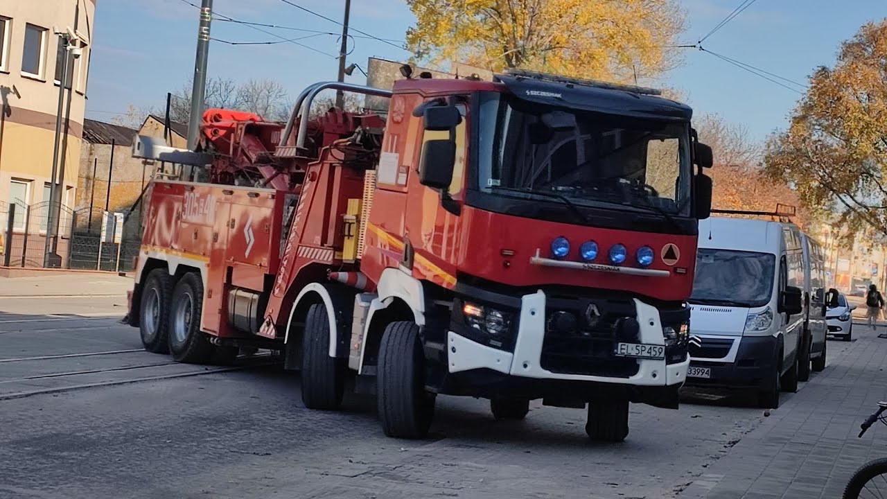 Wyjazd nie alarmowy rotatora Renault SCRt 305[E]48 z JRG 5 Łódź na tyły JRG.