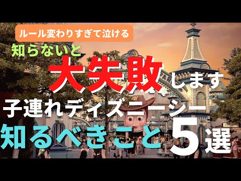 【子連れディズニーシー】やばい、知らないと大失敗します。行く前に知るべきこと５選