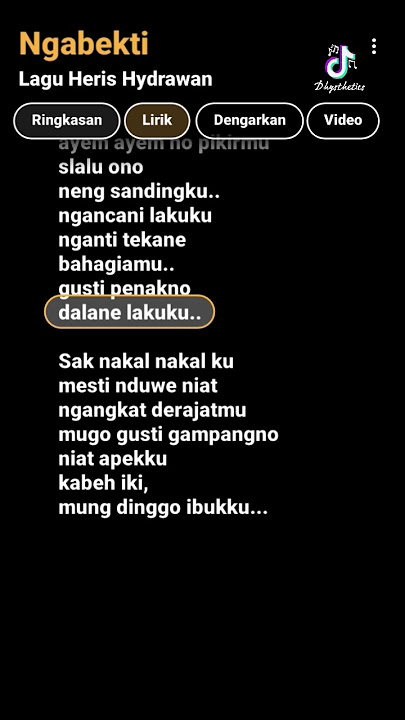 Lirik Google ( Ngabekti - Heris Hydrawan ) Tiktok Version