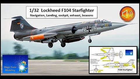 Magic Scale Modeling - 1/32 Lockheed F104 WITH Sound