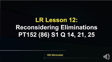Reconsidering Eliminations - LSAT Logical Reasoning Lesson 12