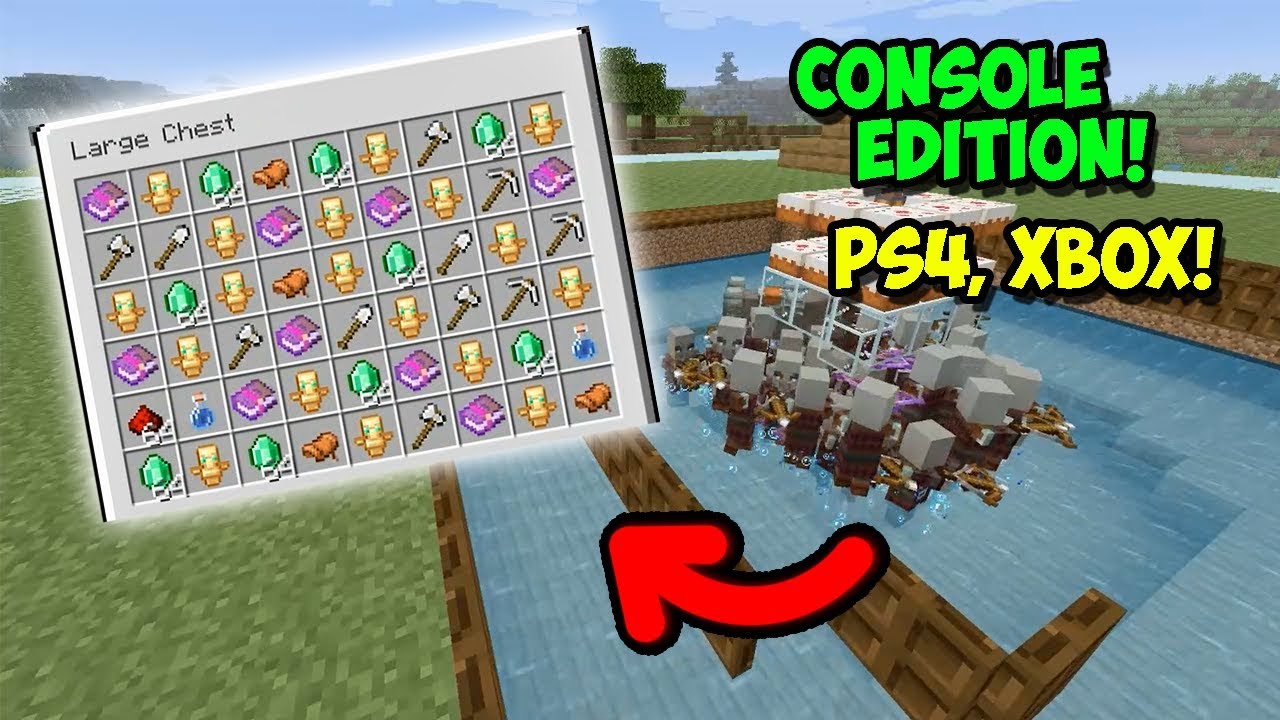 Minecraft PS4 -"RAID/PILLAGER FARM" * CONSOLE EDITION* *PS4, XBOX