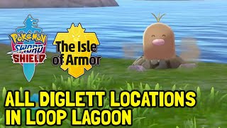 Pokemon Sword & Shield The Isle Of Armor Dlc All Diglett Locations In Loop Lagoon