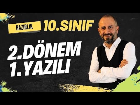 10. Sınıf Matematik 2. Dönem 1. Yazılı Hazırlık PDF #yazılıyahazırlık