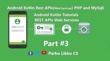 Android Kotlin Web Service Tutorials PHP MYSqli Part #3 json mobile development