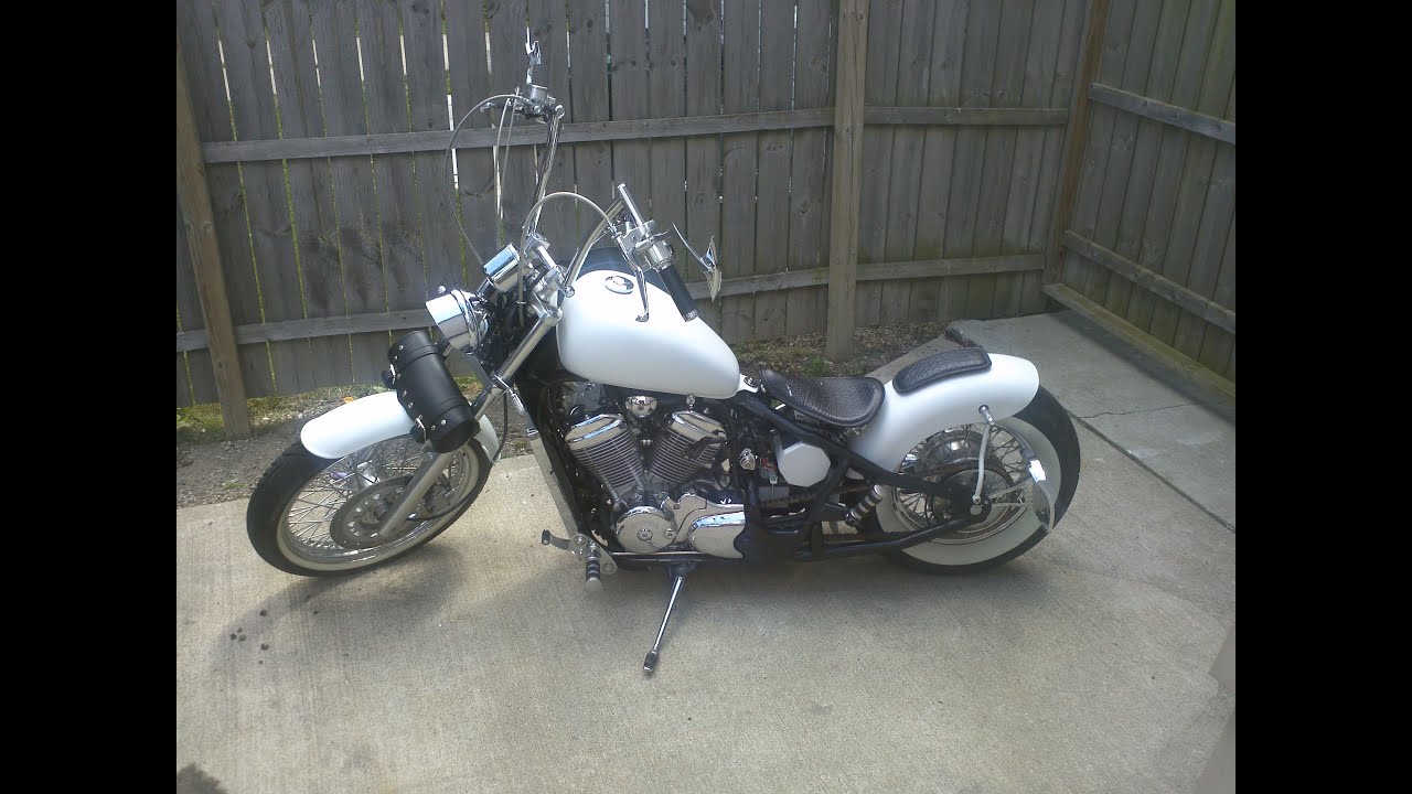 2003 Honda Shadow 600 VLXCustom Hard Tail Bobber - YouTube