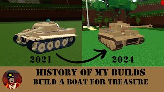 History Of My Tank Builds (300 Subs Special) | Build a Boat for Treasure