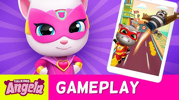 ⚡ NEW GAME ⚡🦸 Talking Angela Plays Talking Tom Hero Dash