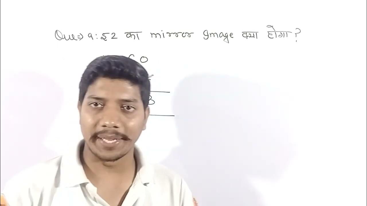 Clock Mirror Image Based questions Clock Reasoning clock